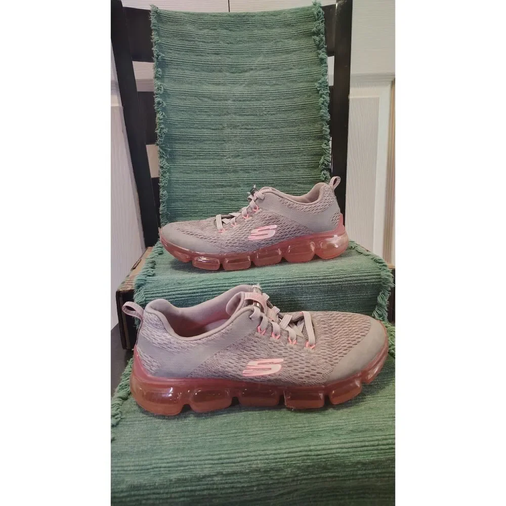 Skechers Skech-Air Women’s Running Shoes Sneaker Mauve Gray Pink Size 6